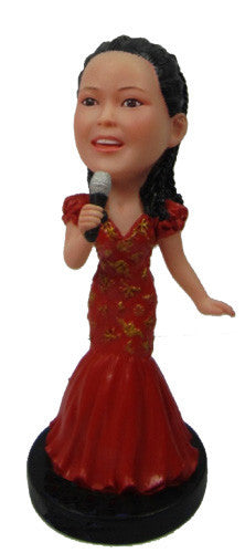 Female Singer Bobblehead #2