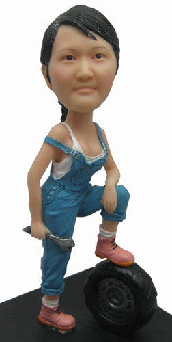 Female Mechanic Bobblehead