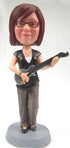 Female Guitar Player Bobblehead