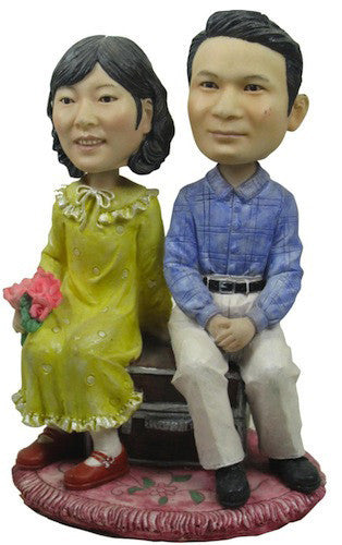 Classic Collectable Styled Couple Bobbleheads #1