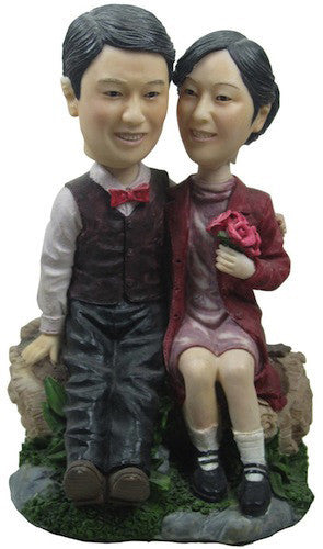 Classic Collectable Styled Couple Bobbleheads #2