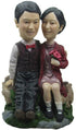 Classic Collectable Styled Couple Bobbleheads #2
