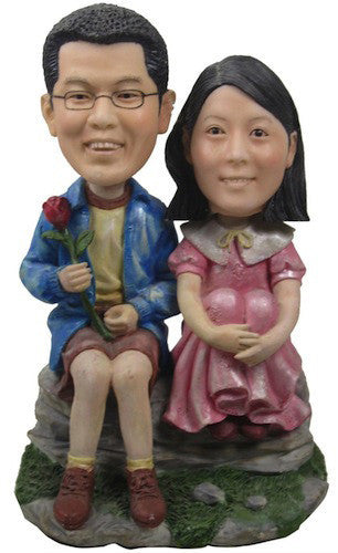 Classic Collectable Styled Couple Bobbleheads #3