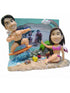 Beach Couple with Photo Frame