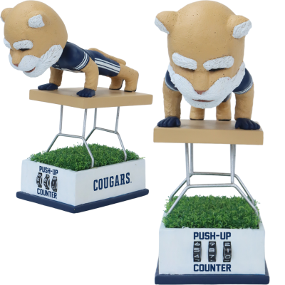 Cosmo the Cougar BYU Cougars Mascot Push-Up Counter Bobblehead