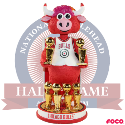 Benny the Bull Chicago Bulls Mascot 6-Time NBA Champions Bobblehead