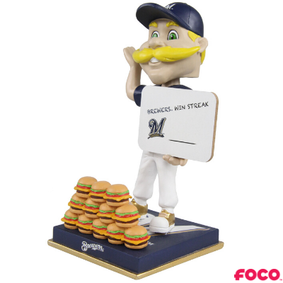 Bernie Brewer Milwaukee Brewers Mascot Win Streak Bobblehead