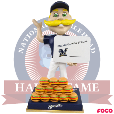 Bernie Brewer Milwaukee Brewers Mascot Win Streak Bobblehead