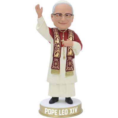 Pope Leo XIV Mini Bobblehead and Bobblehead Ornament (Presale)