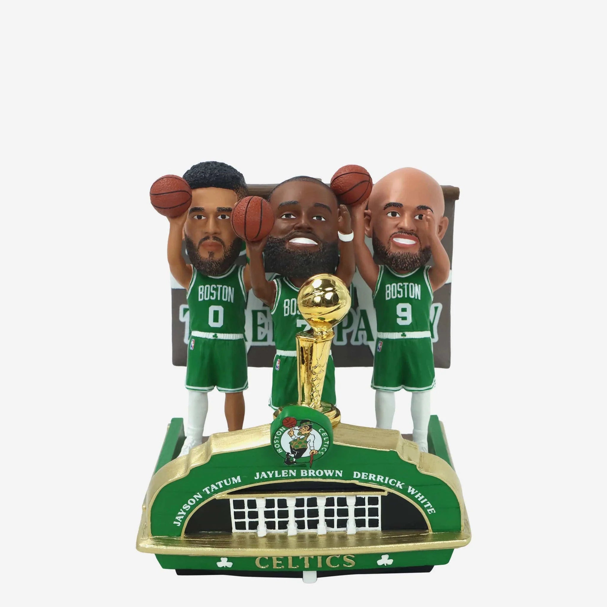 Boston Celtics 2024 NBA Champions Mini Bobblehead Scene