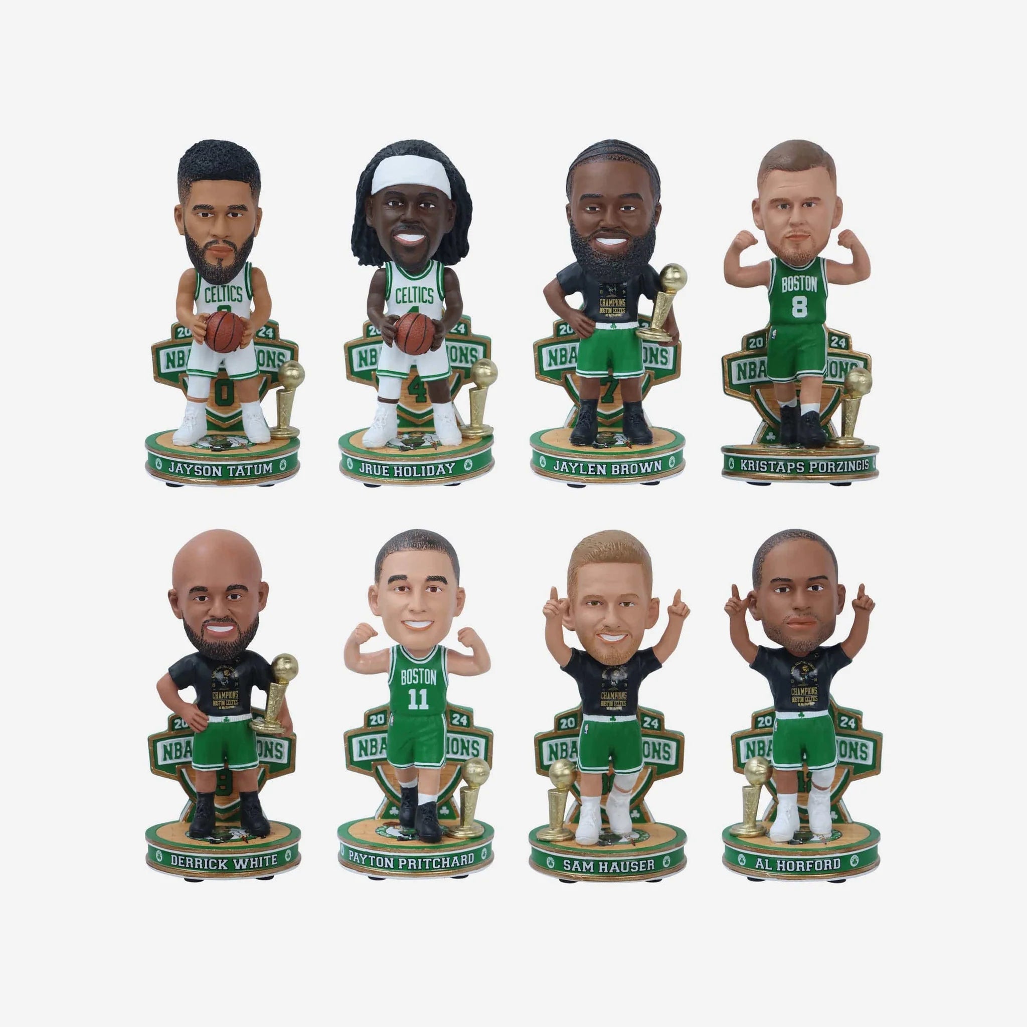 Boston Celtics 2024 NBA Champions Mini Bobblehead Boxed Set