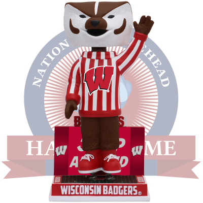 Bucky Badger Wisconsin Badgers Mascot Jump Around Bobblehead