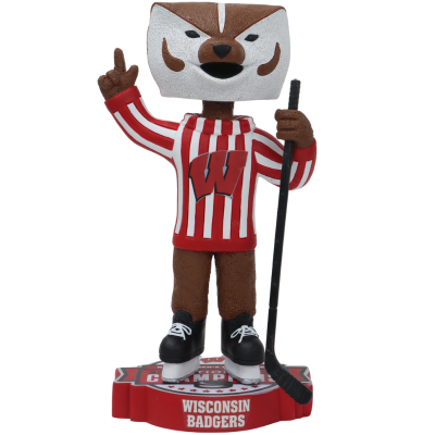 Bucky Badger Wisconsin Badgers Mascot 2025 NCAA Women's Hockey National Champions Bobblehead (Presale)