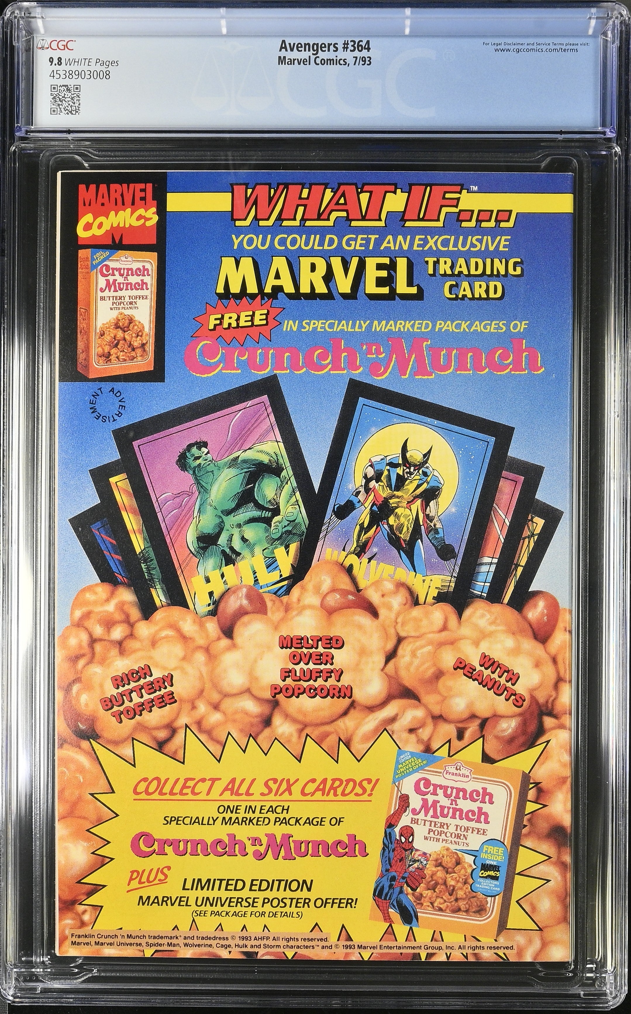 Avengers #364 (7/93) - Graded CGC 9.8