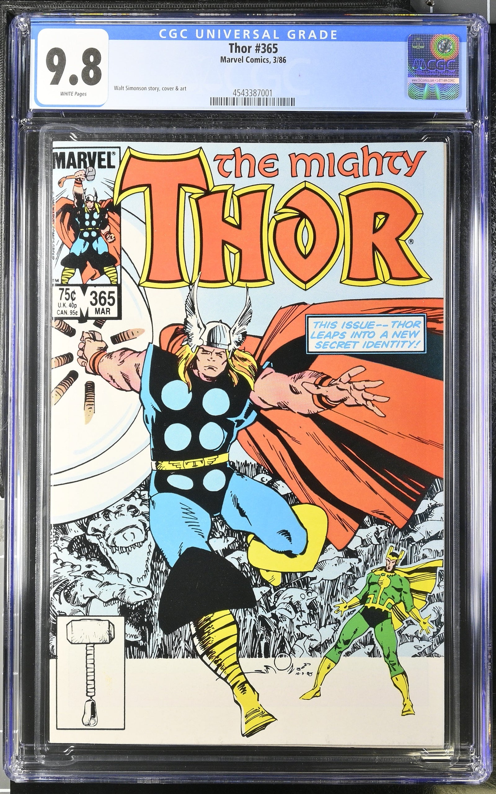 Thor #365 (3/86) Graded CGC 9.8