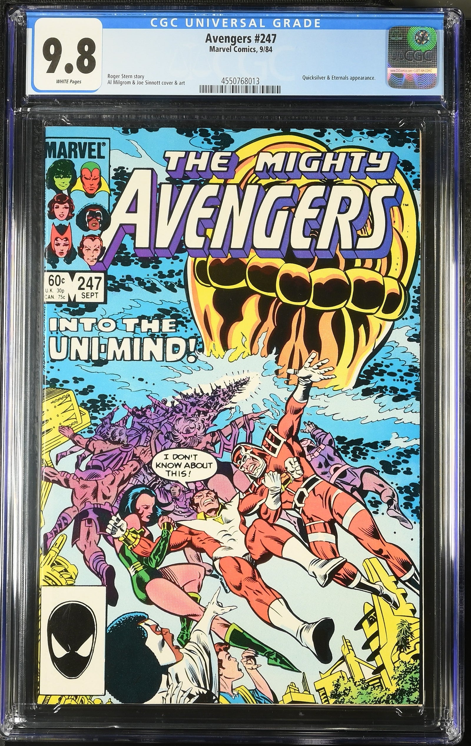 Avengers #247 (9/84) Graded CGC 9.8