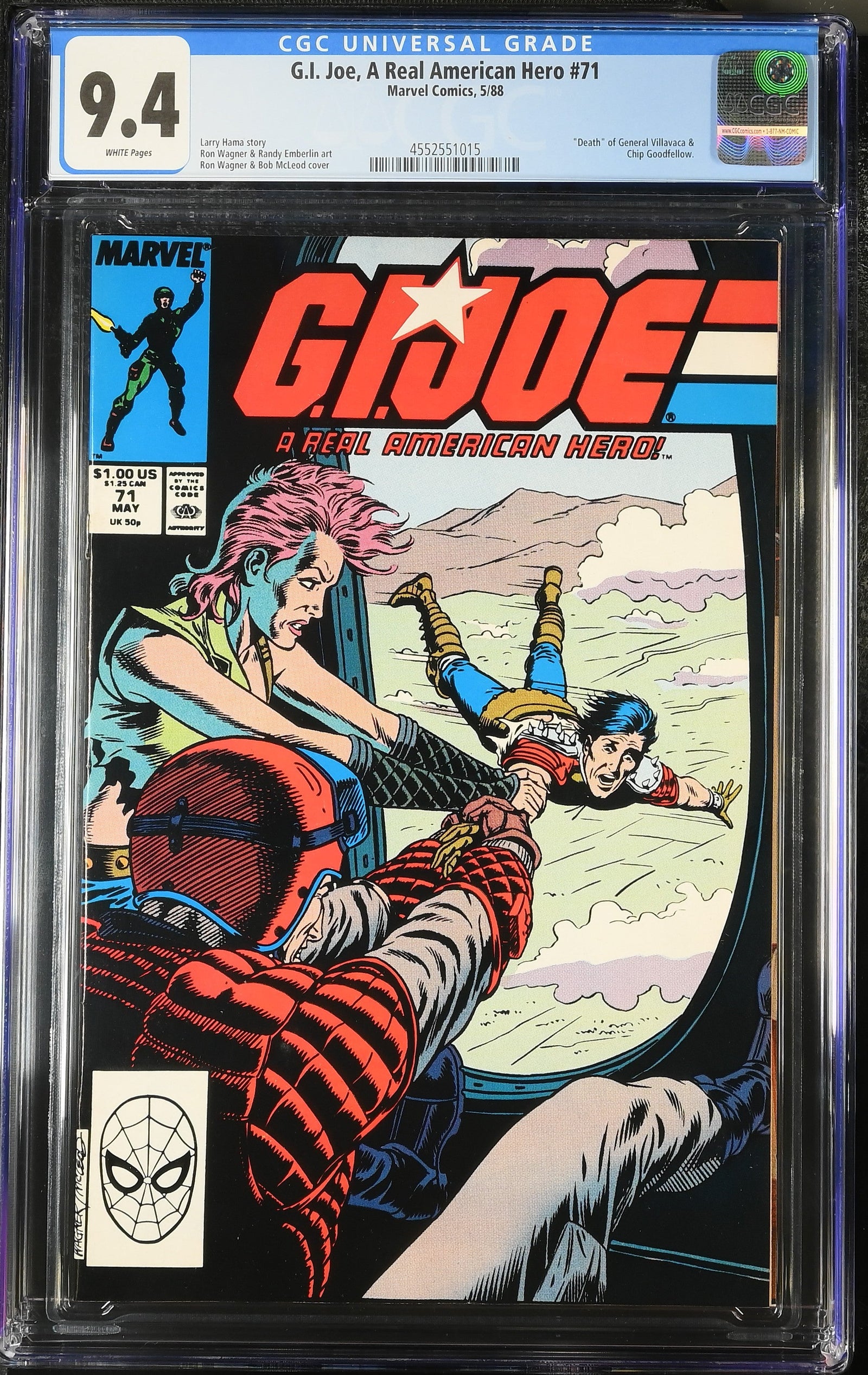 G.I. Joe, A Real American Hero #71 (5/88) Graded CGC 9.4