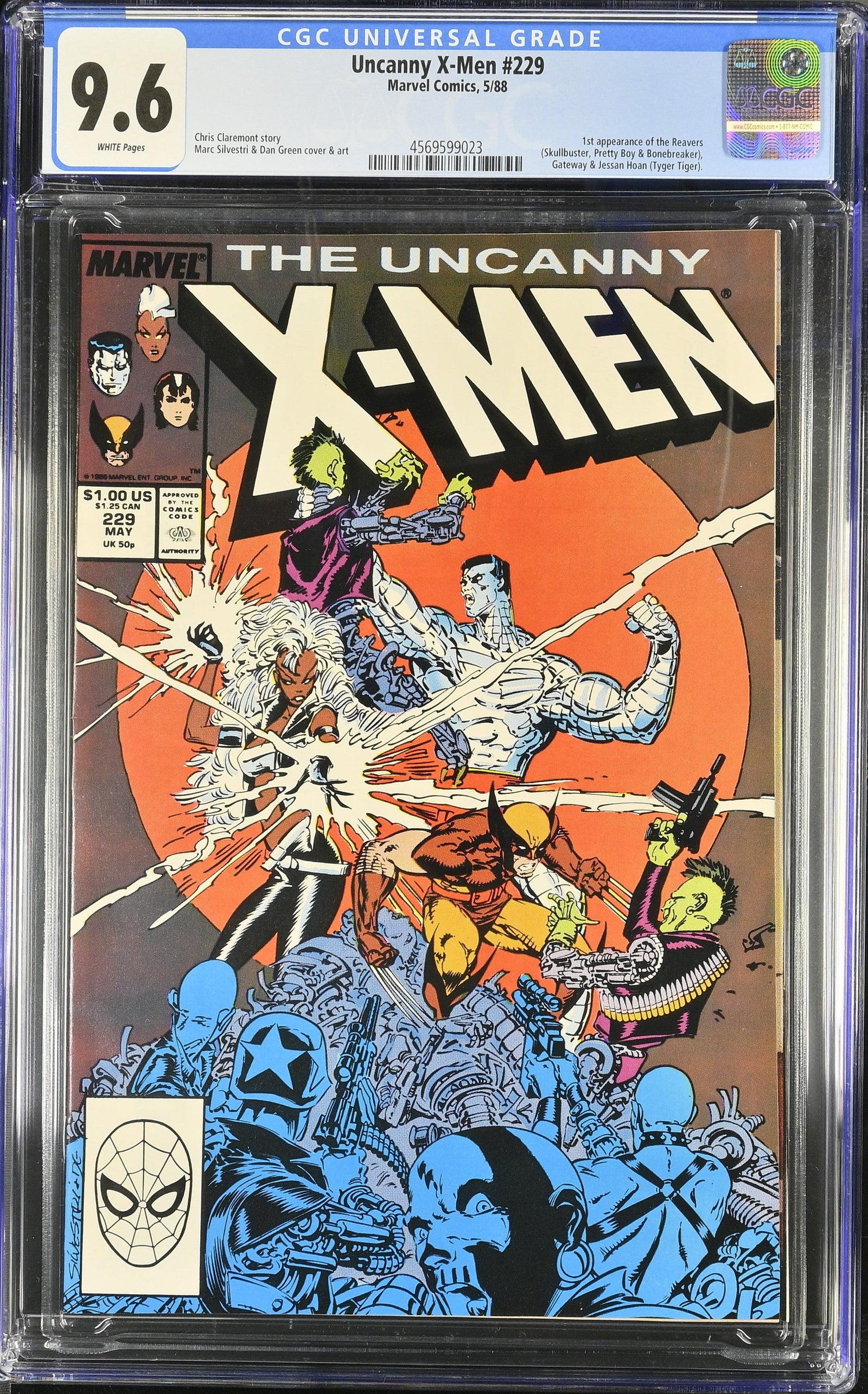 Uncanny X-Men #229 (5/88) Graded CGC 9.6