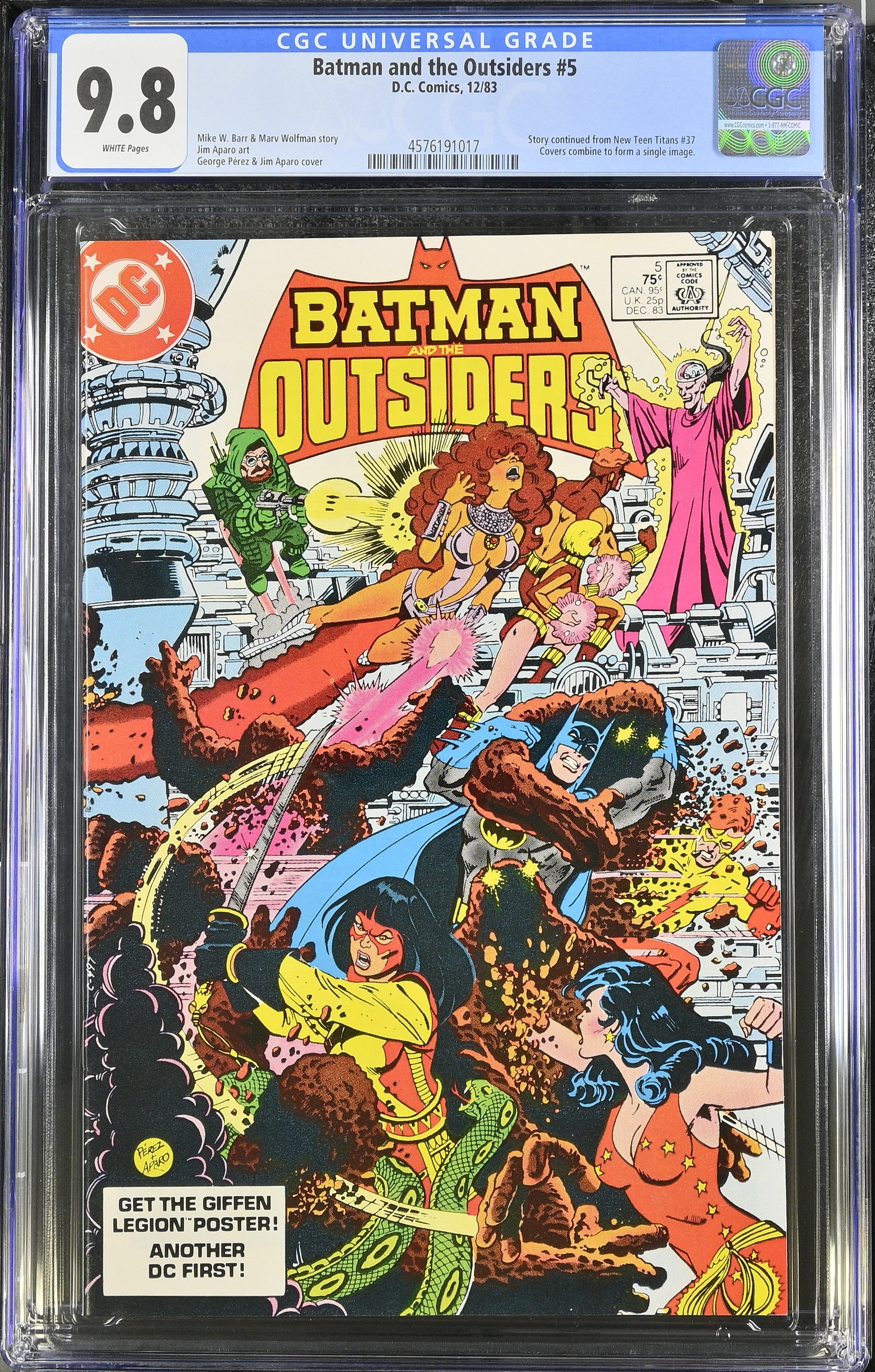 Batman and the Outsiders #5 (12/83) Graded CGC 9.8