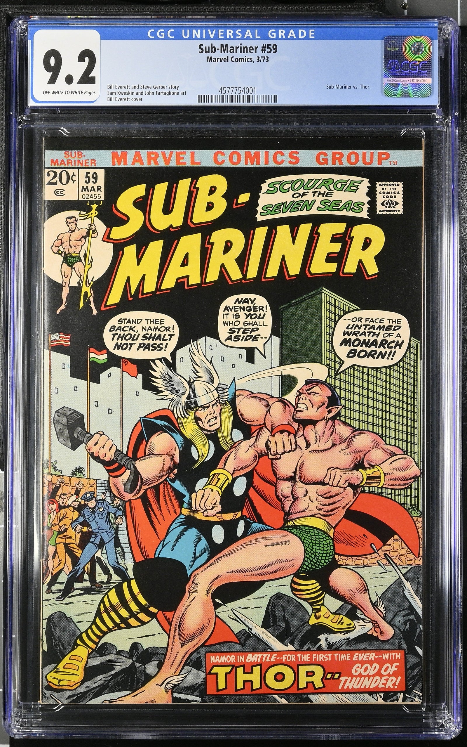 Sub-Mariner #59 (3/73) Graded CGC 9.2