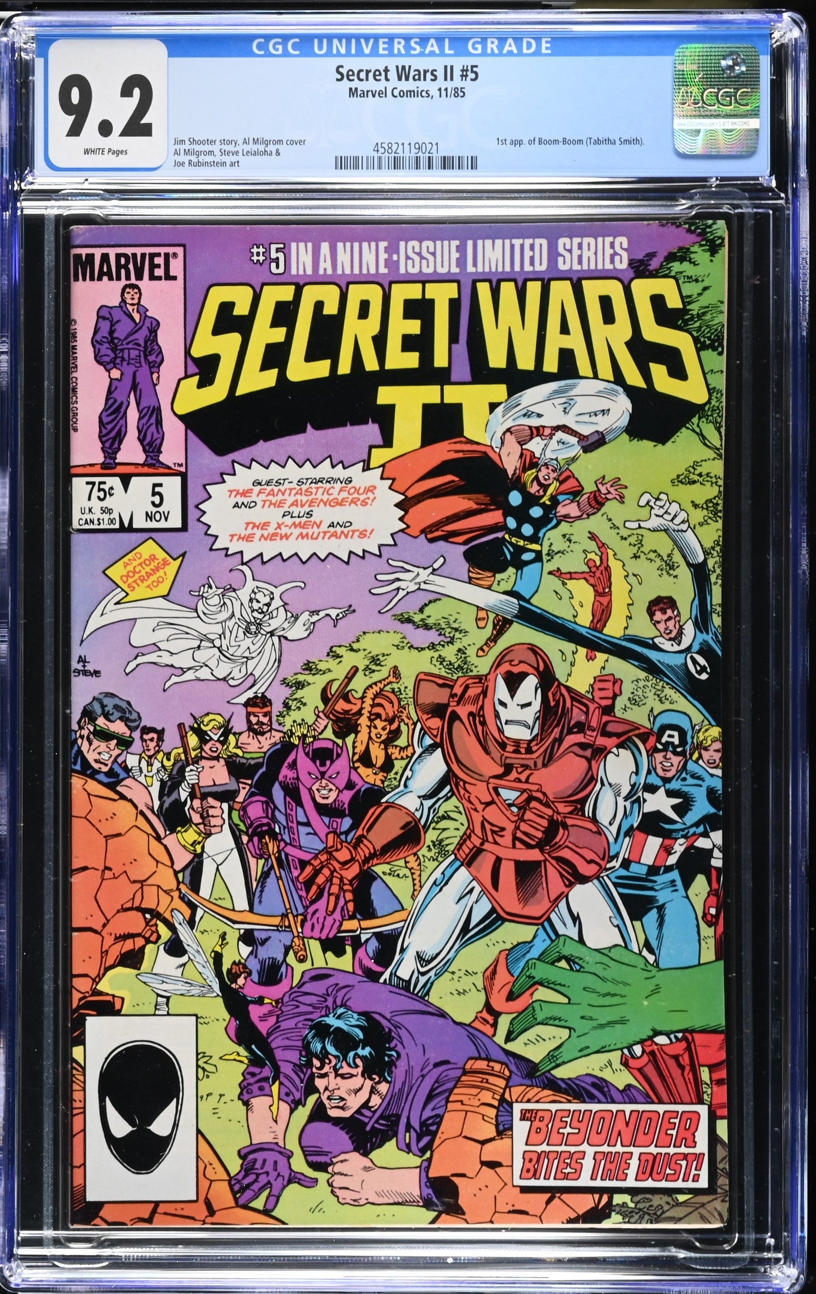 Secret Wars II #5 (11/85) Graded CGC 9.2