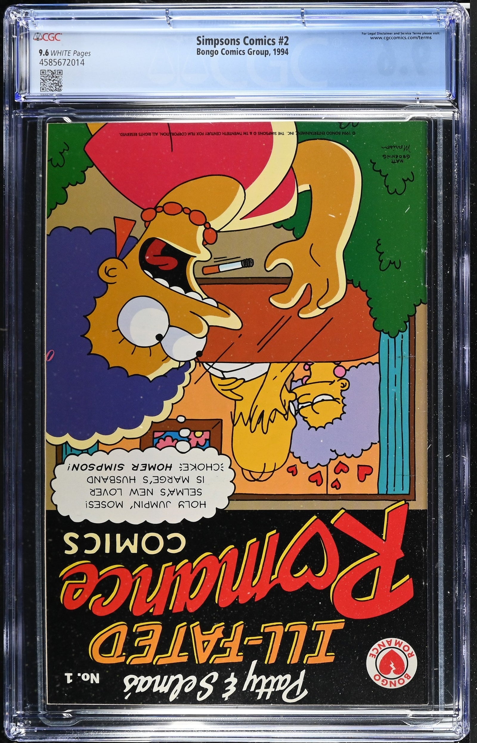 Simpsons Comics #2 (1994) Graded CGC 9.6