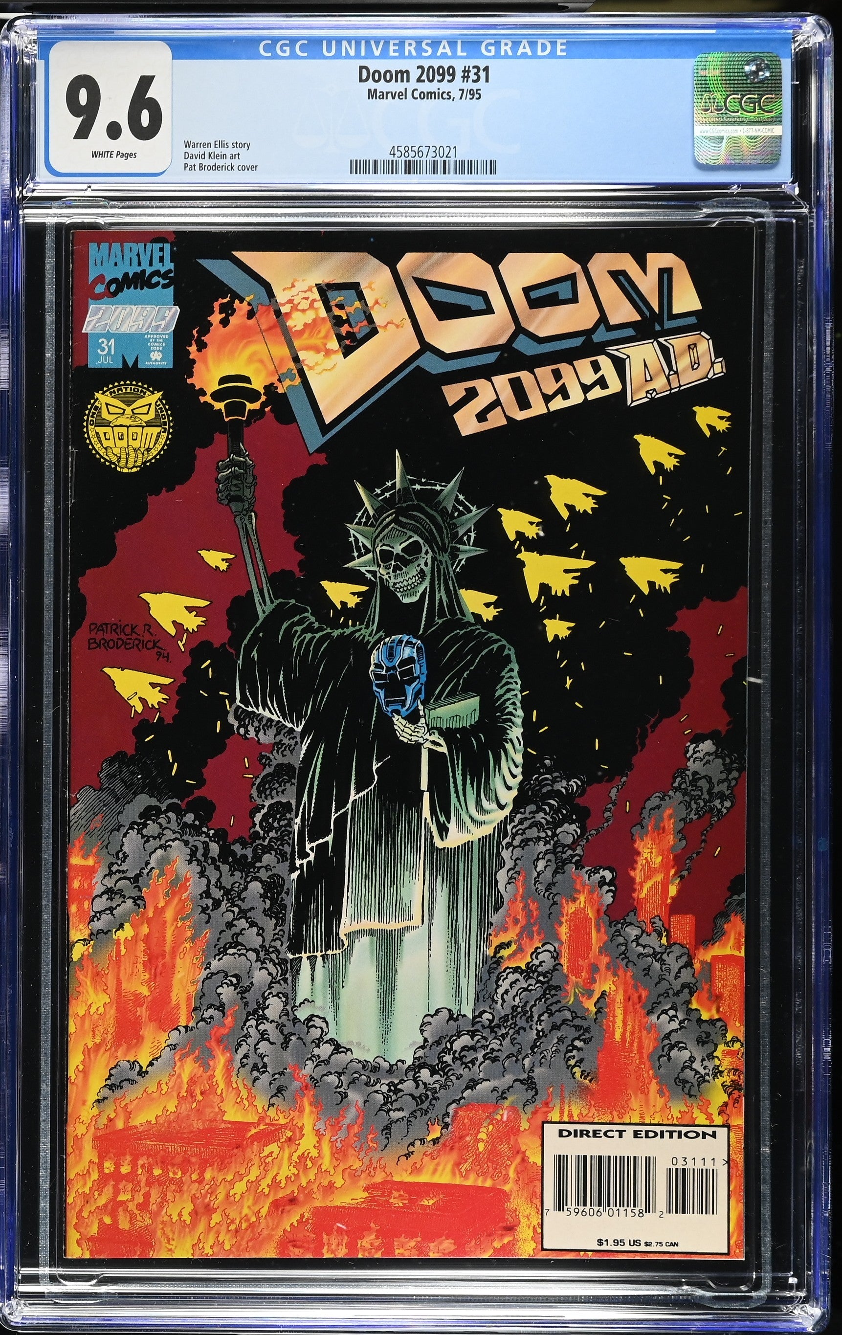 Doom 2099 #31 (7/95) Graded CGC 9.6