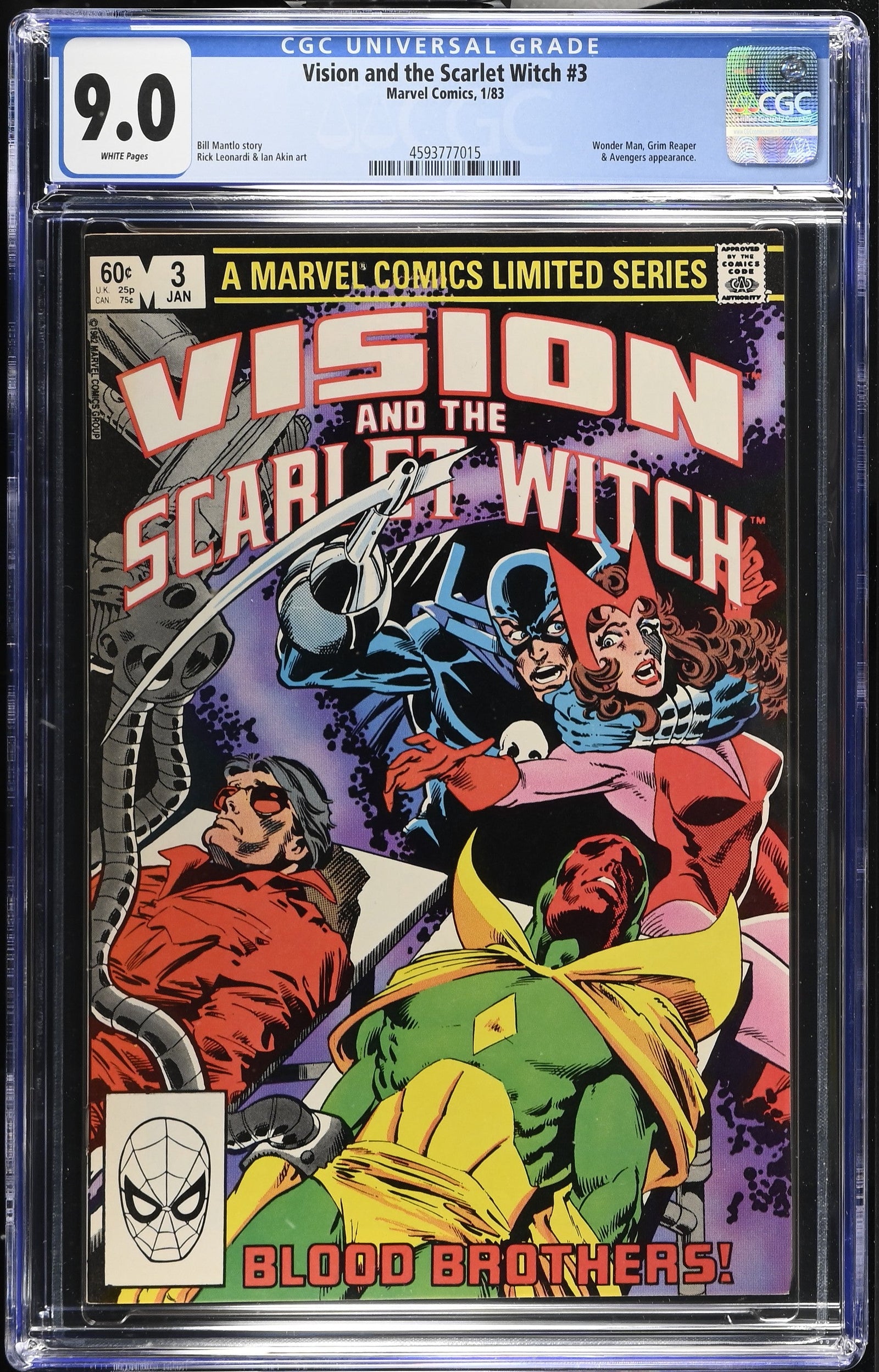 Vision and the Scarlet Witch #3 (1/83) Graded CGC 9