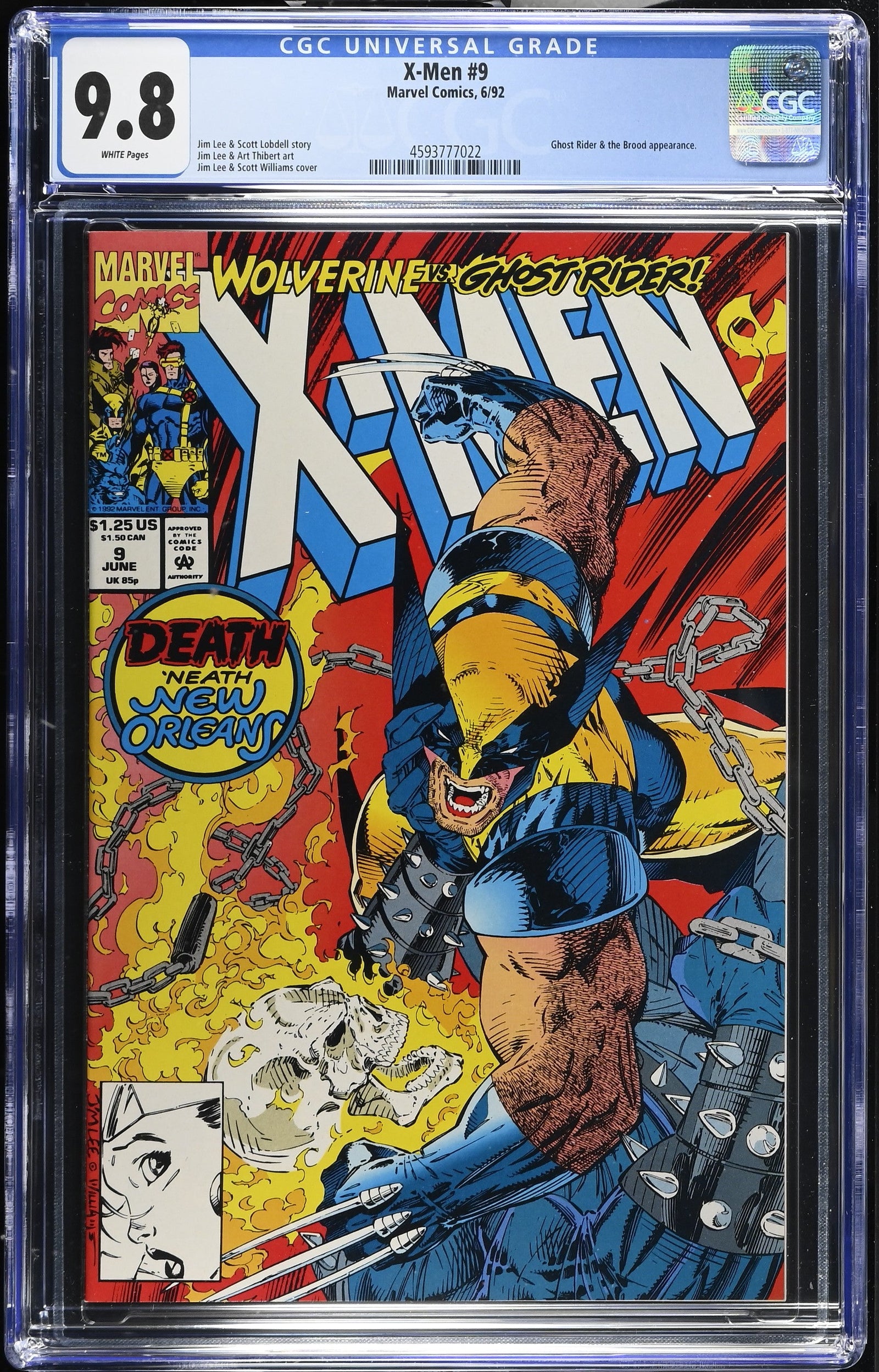 X-Men #9 (6/92) Graded CGC 9.8