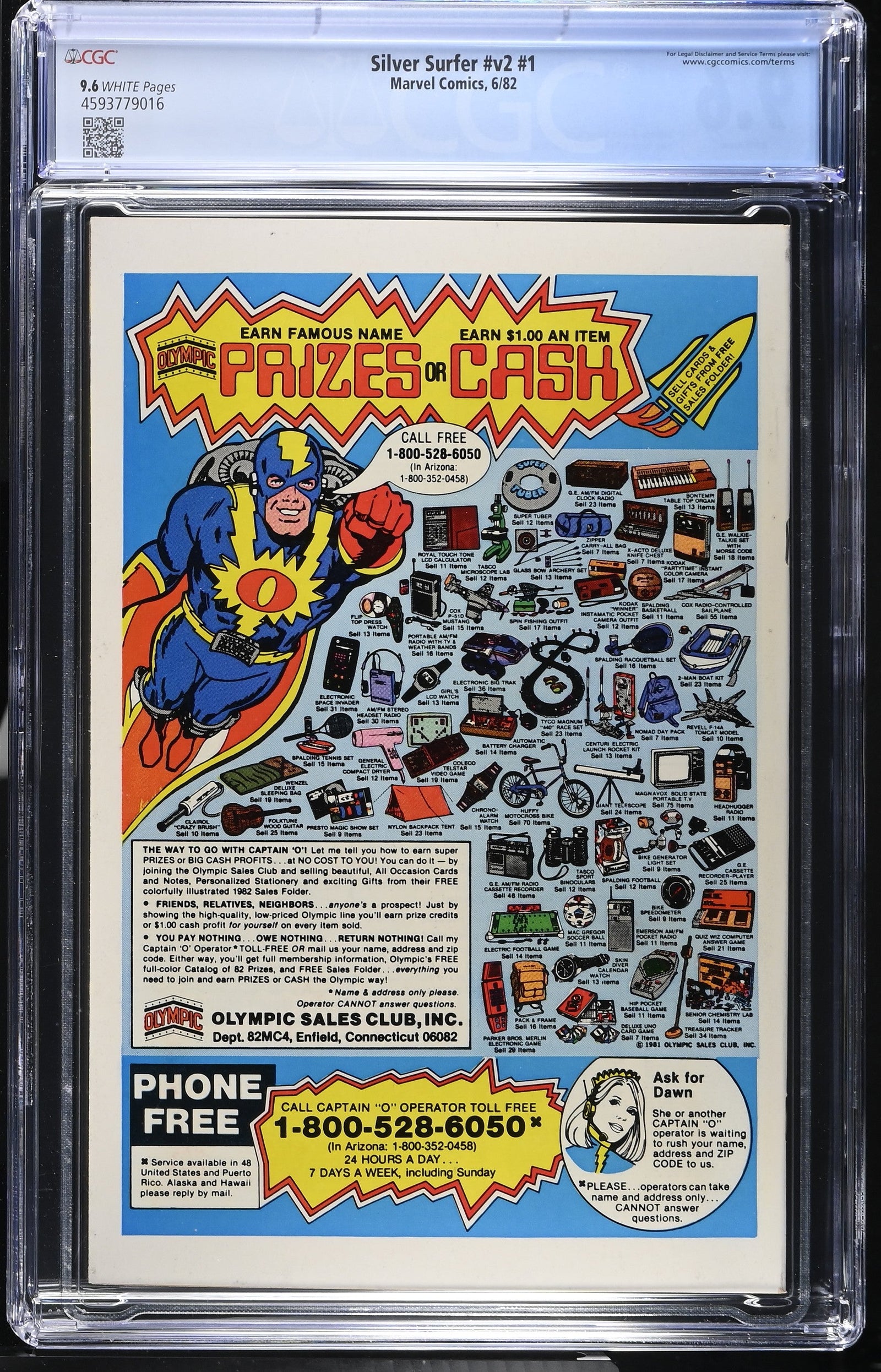 Silver Surfer #v2 #1 (6/82) Graded CGC 9.6