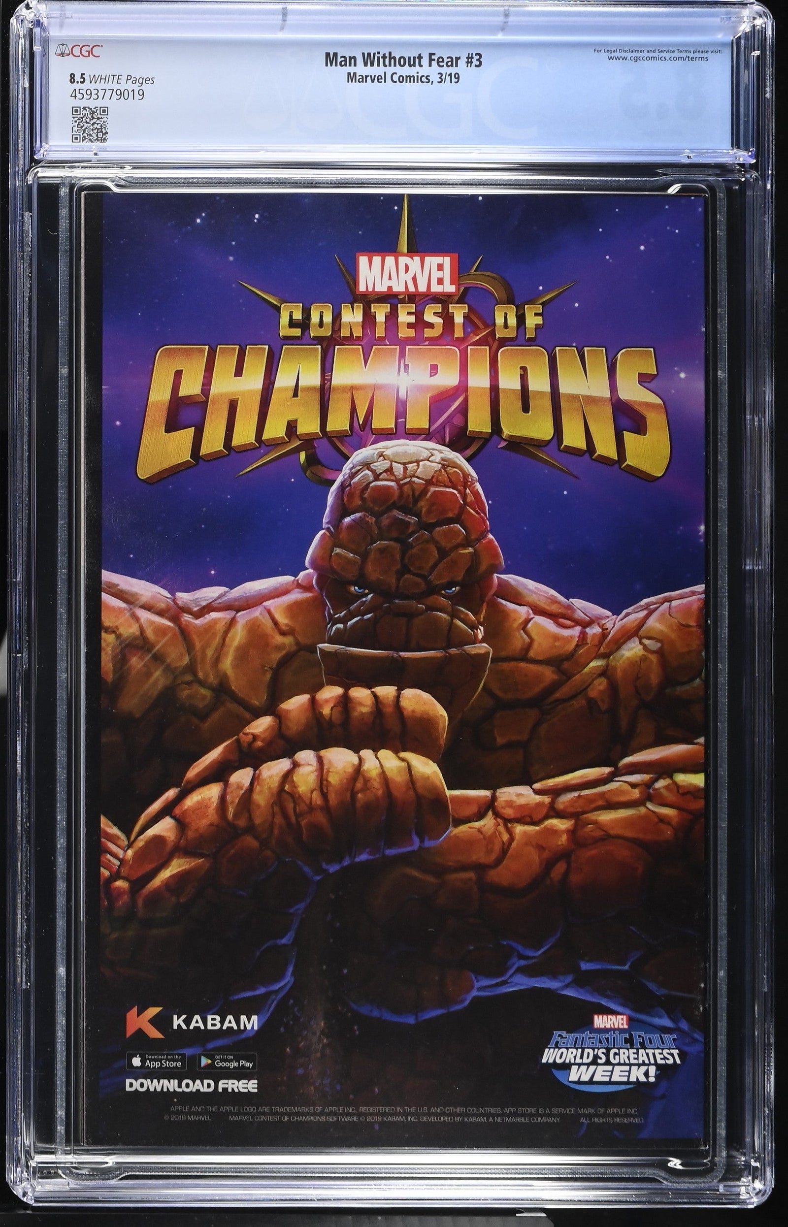 Man Without Fear #3 (3/19) Graded CGC 8.5
