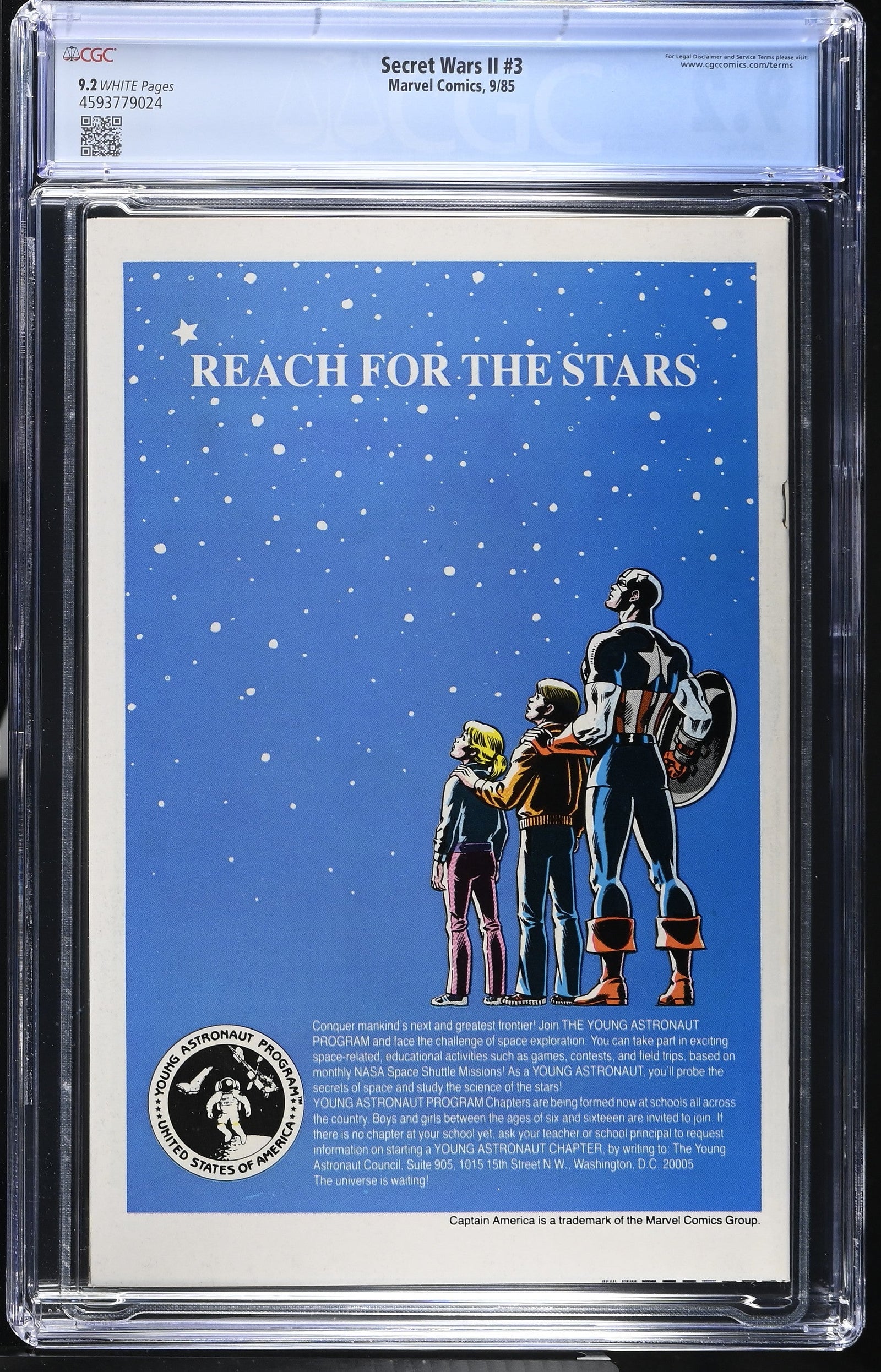 Secret Wars II #3 (9/85) Graded CGC 9.2