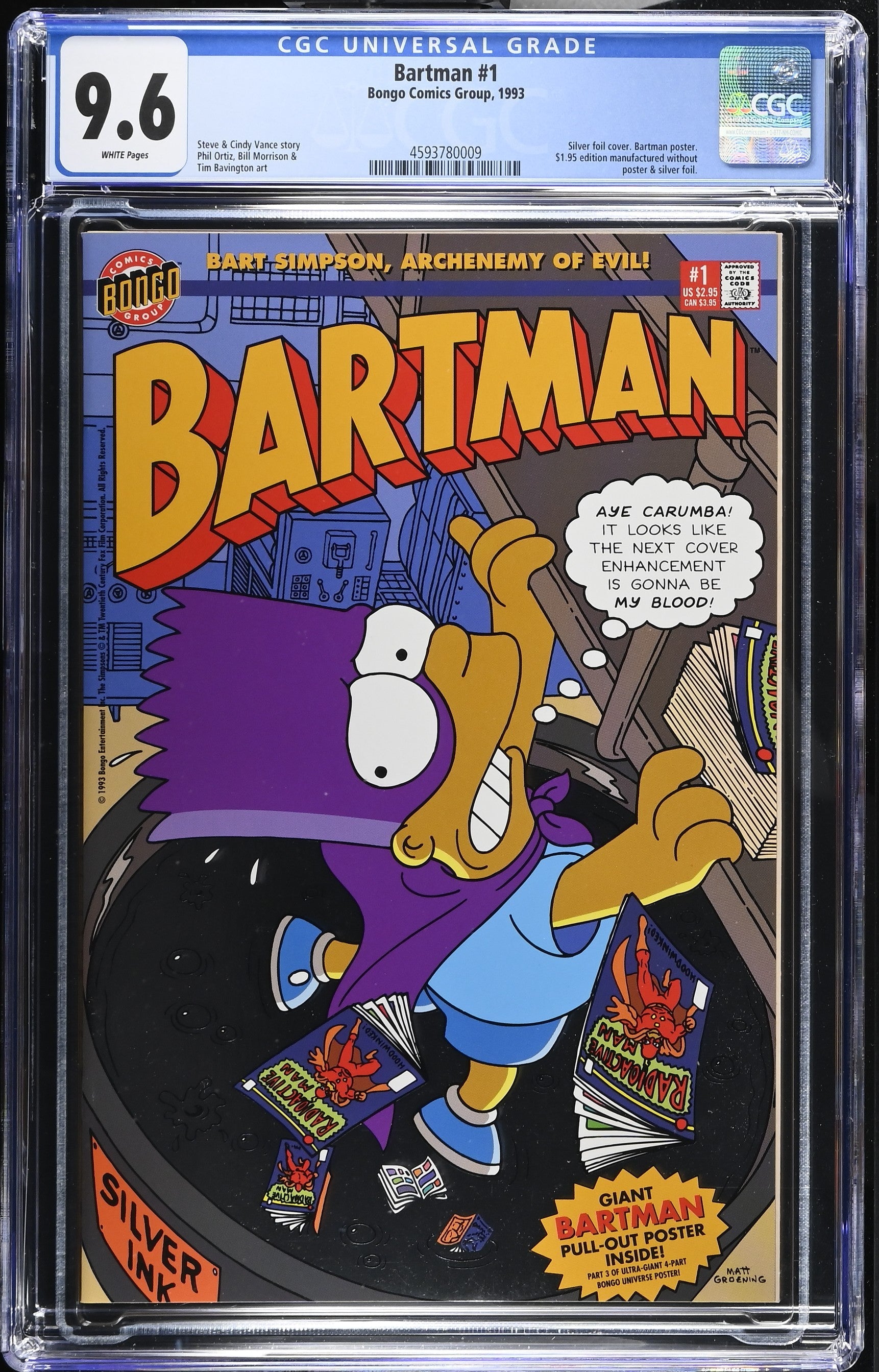 Bartman #1 (1993) Graded CGC 9.6