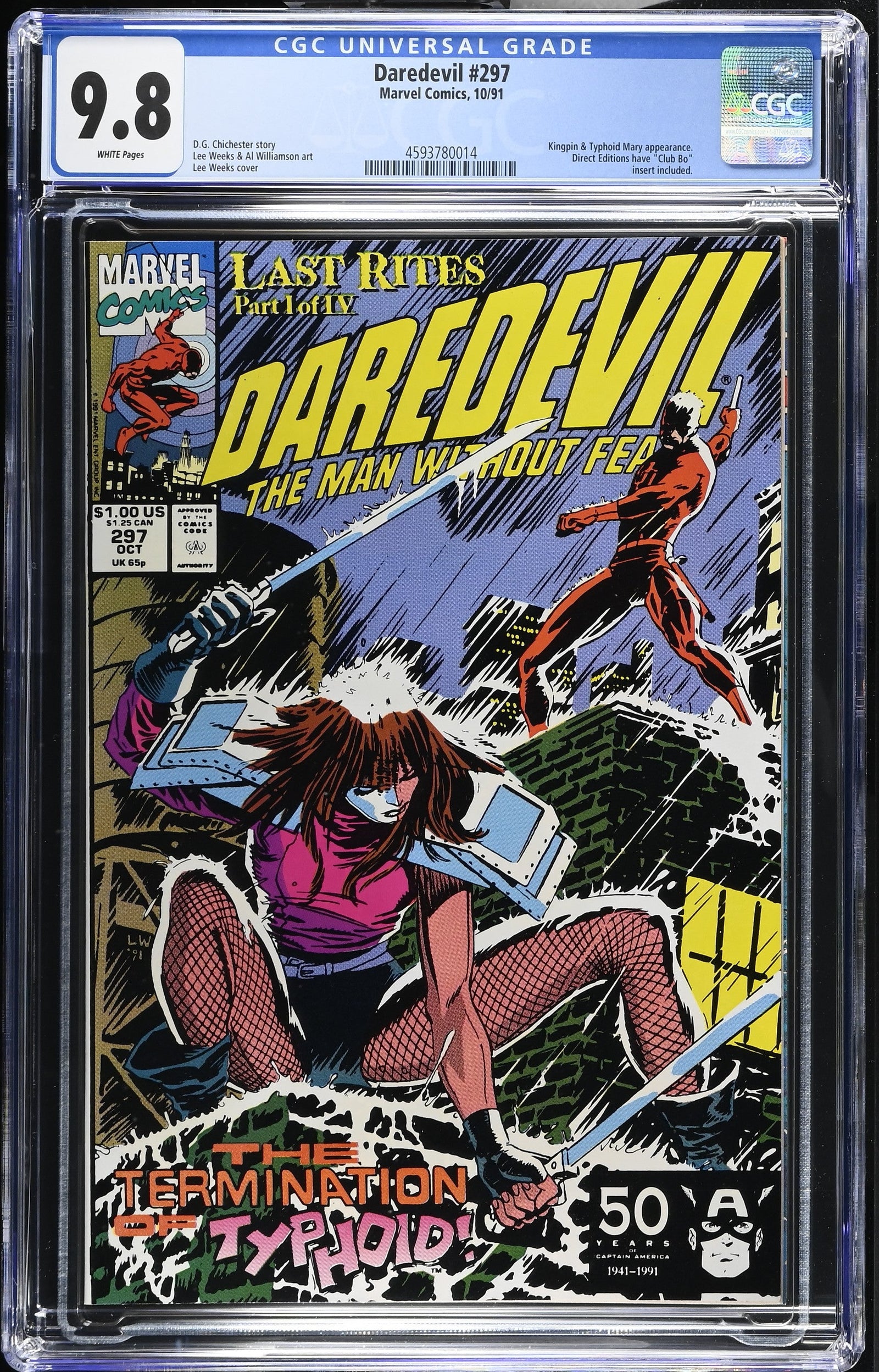 Daredevil #297 (10/91) Graded CGC 9.8