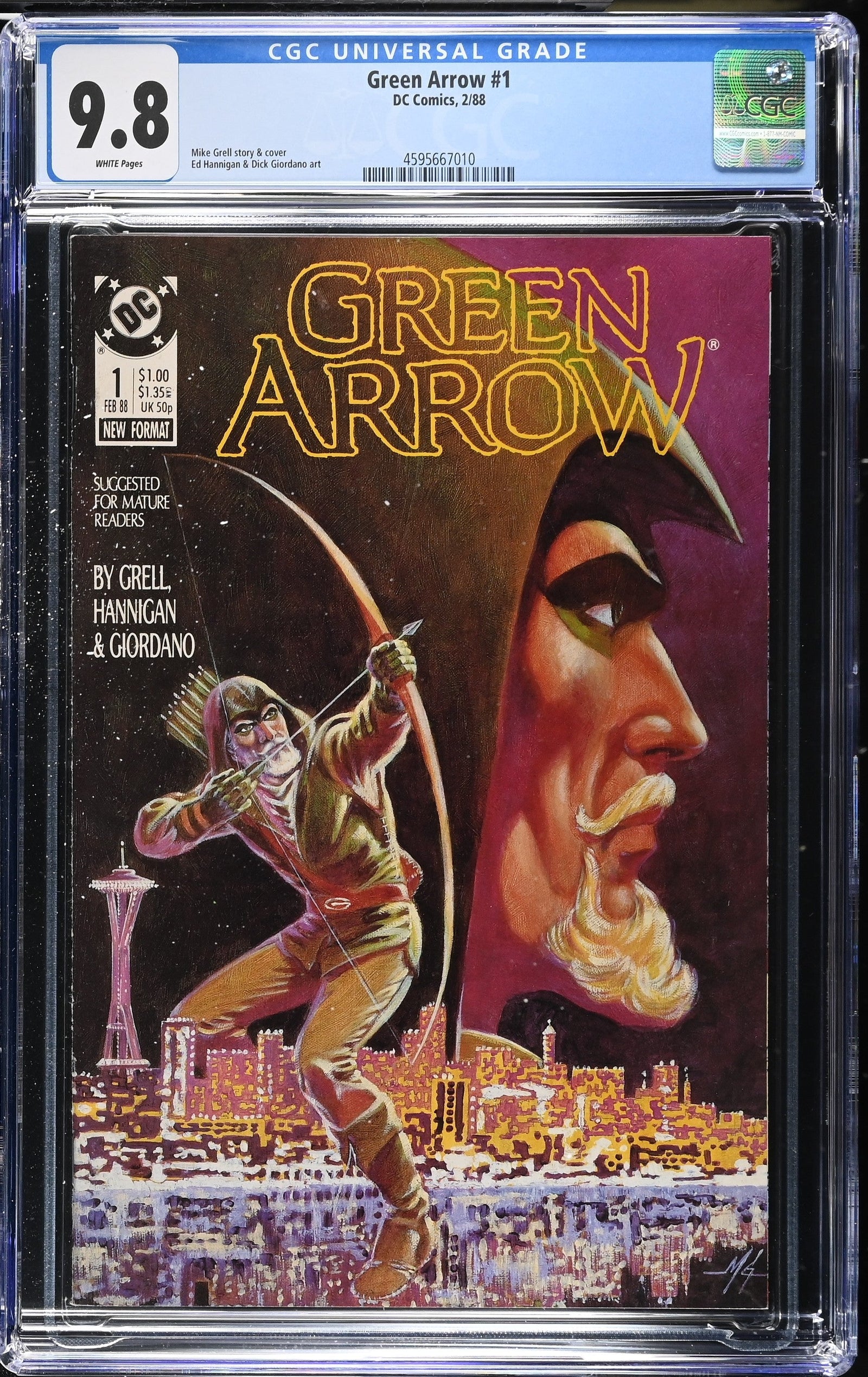 Green Arrow #1 (2/88) Graded CGC 9.8