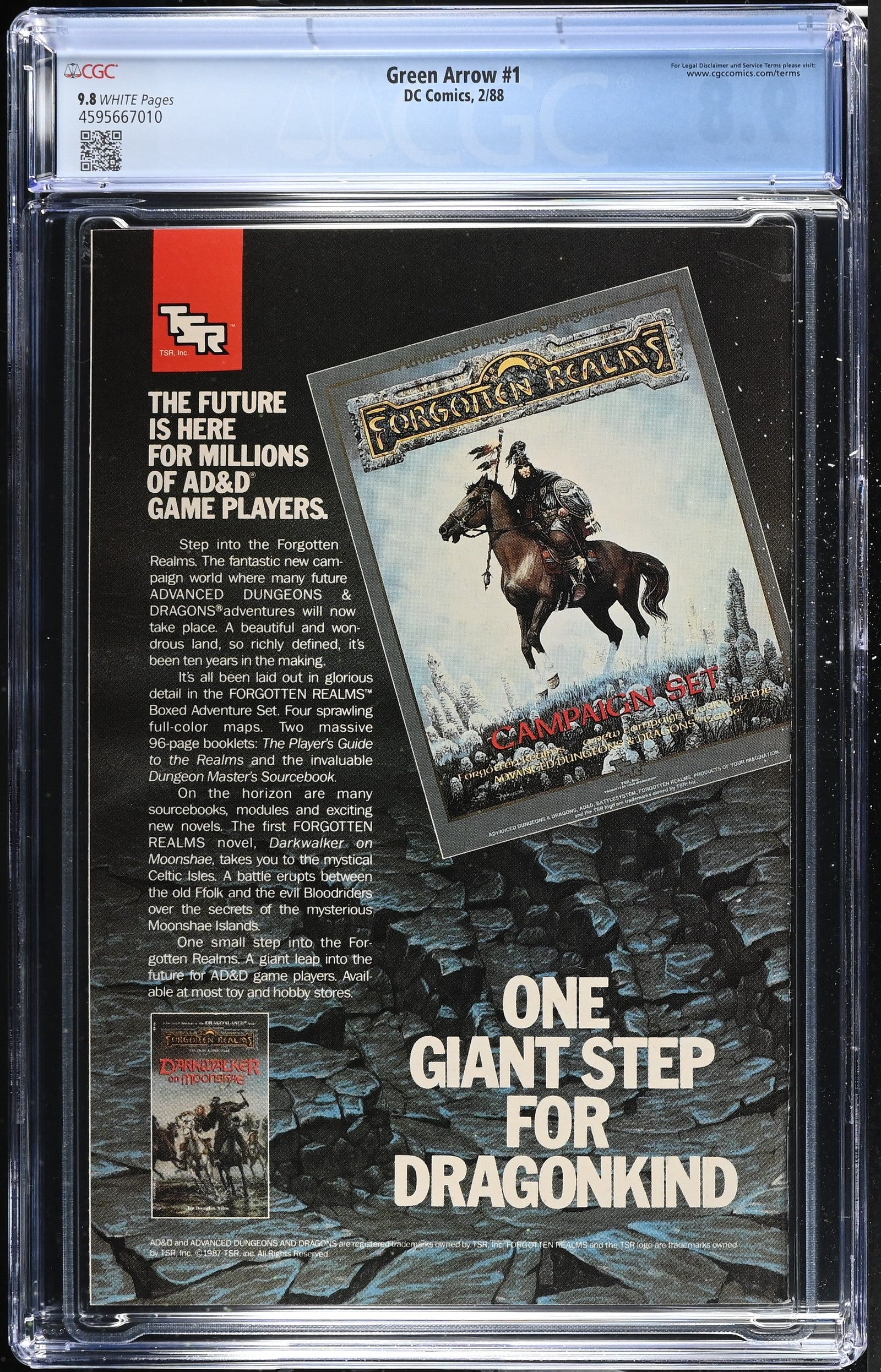 Green Arrow #1 (2/88) Graded CGC 9.8