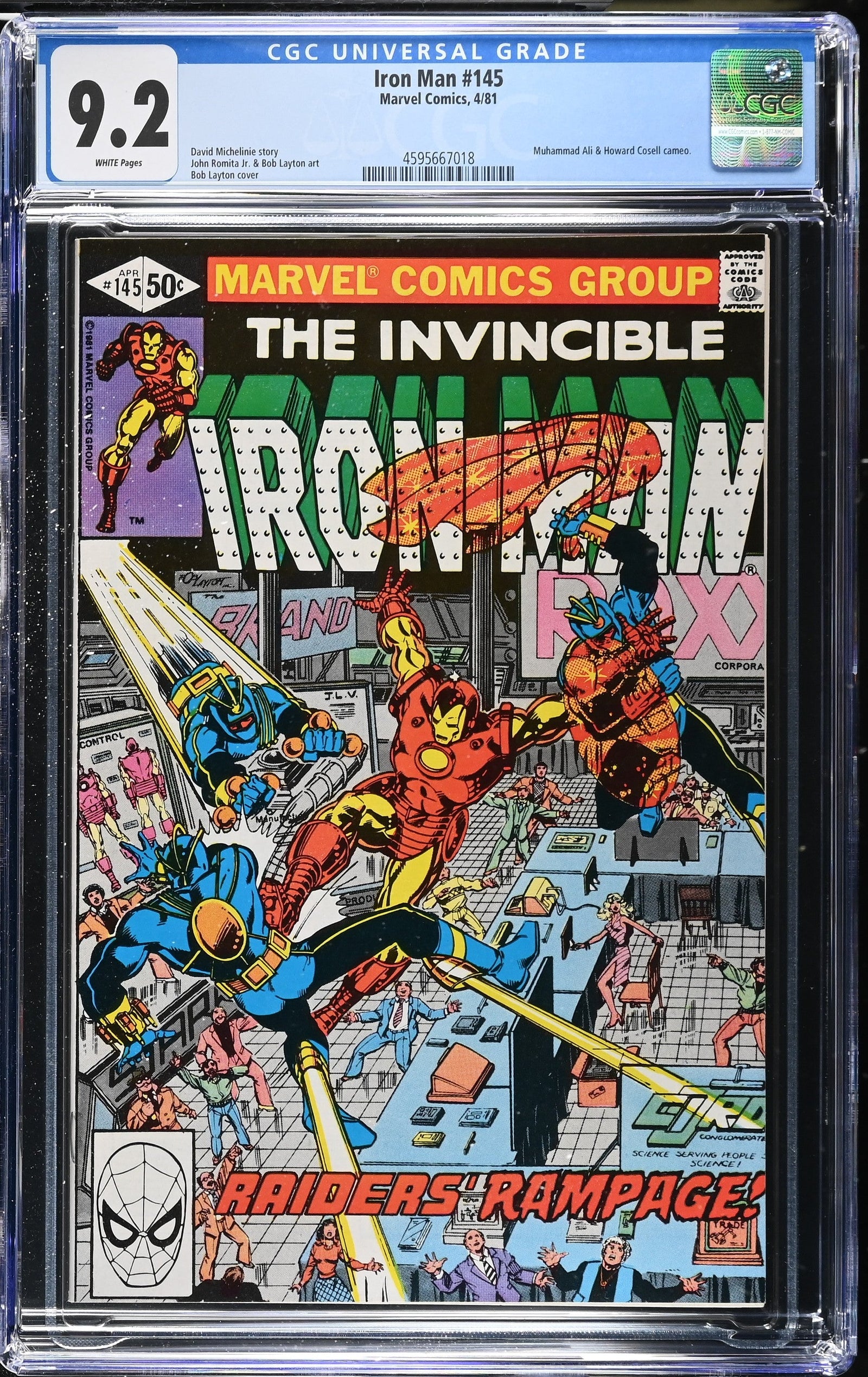 Iron Man #145 (4/81) Graded CGC 9.2