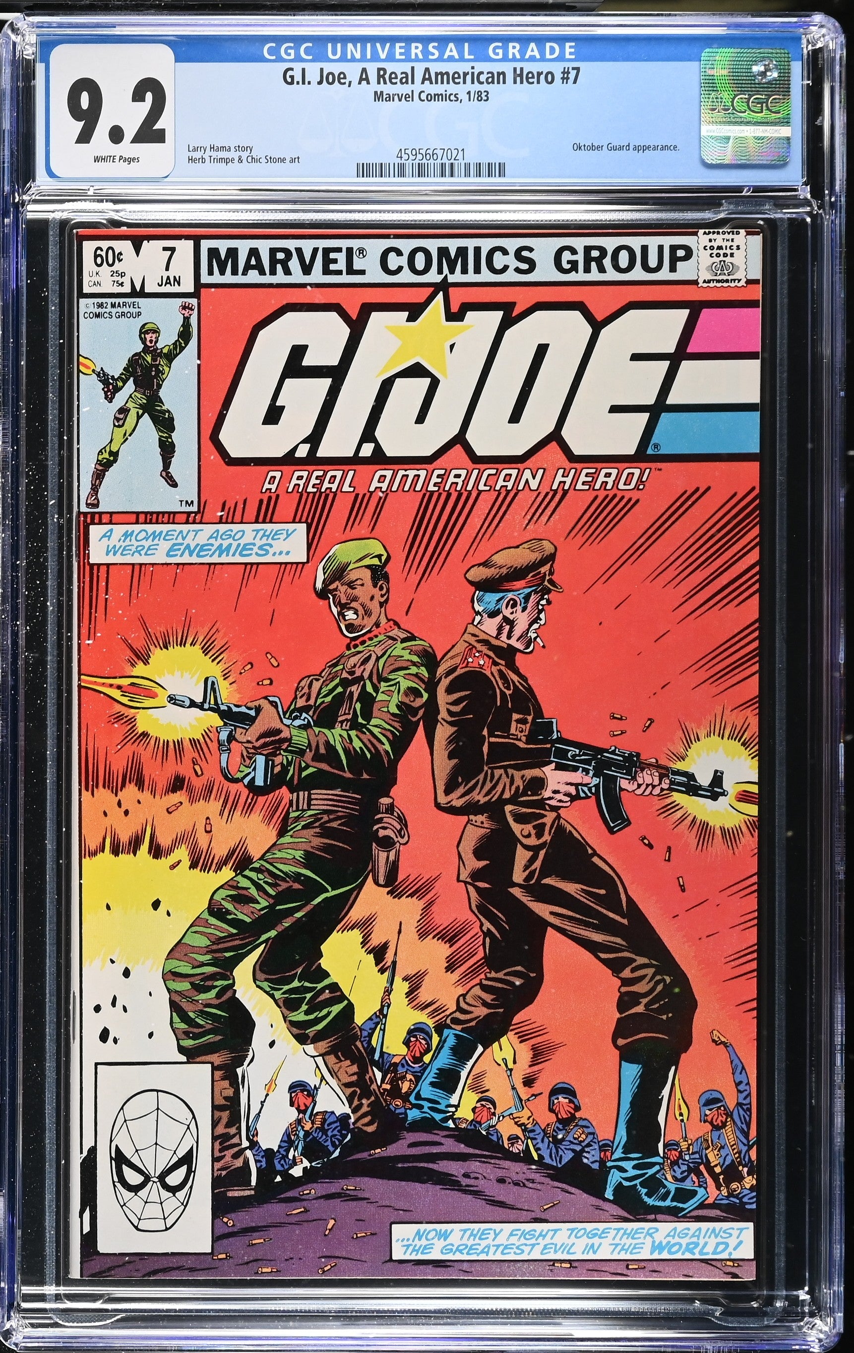 G.I. Joe, A Real American Hero #7 (1/83) Graded CGC 9.2