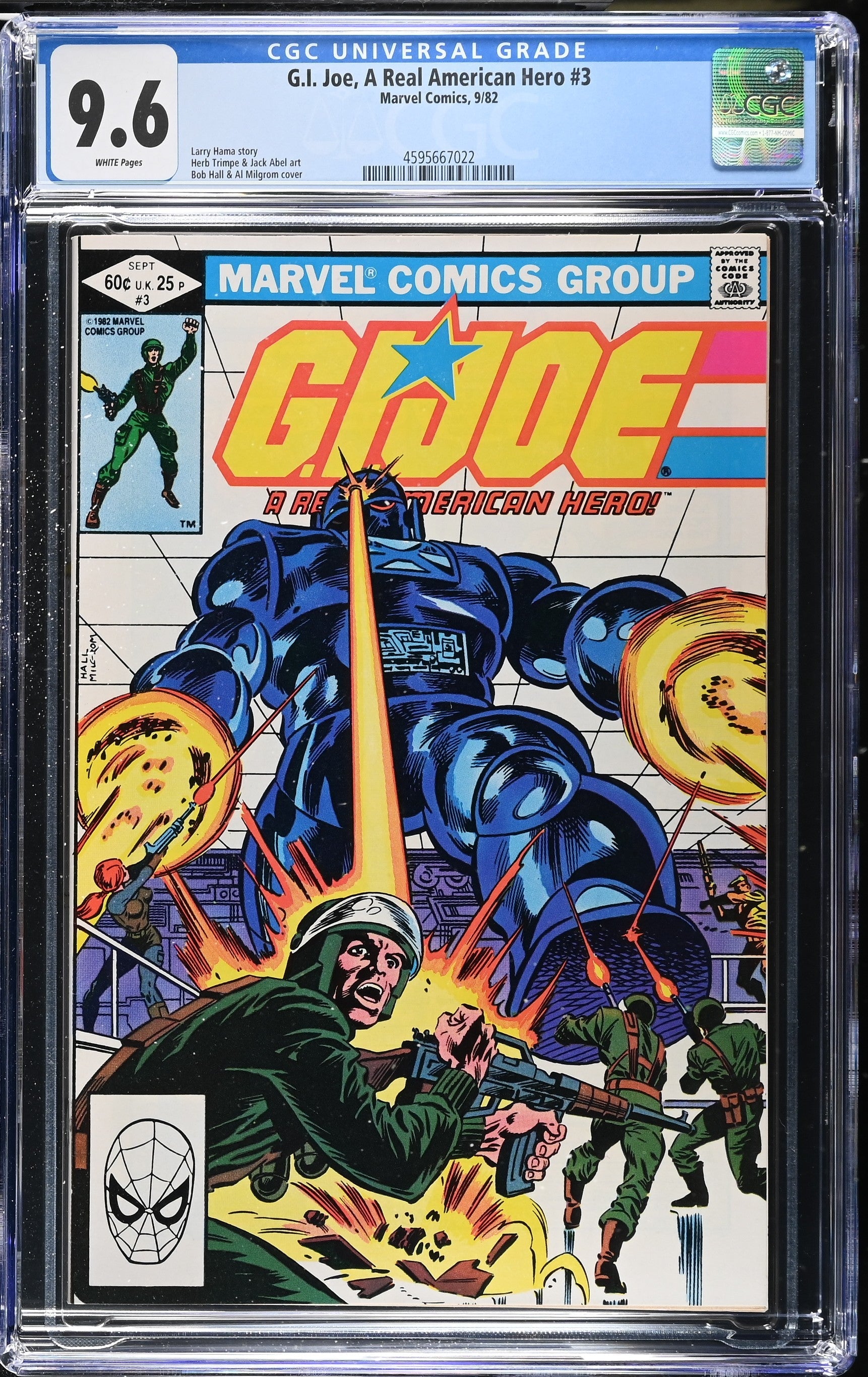 G.I. Joe, A Real American Hero #3 (9/82) Graded CGC 9.6