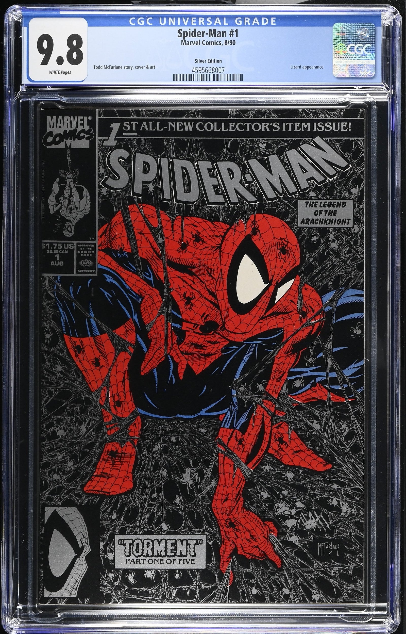 Spider-Man #1 (8/90) Graded CGC 9.8 Silver Edition