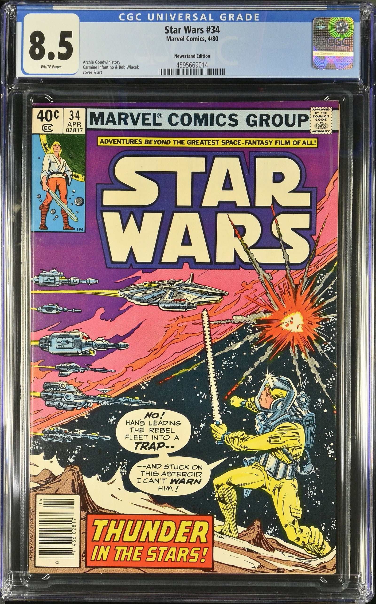 Star Wars #34 (4/80) Graded CGC 8.5 Newsstand Edition