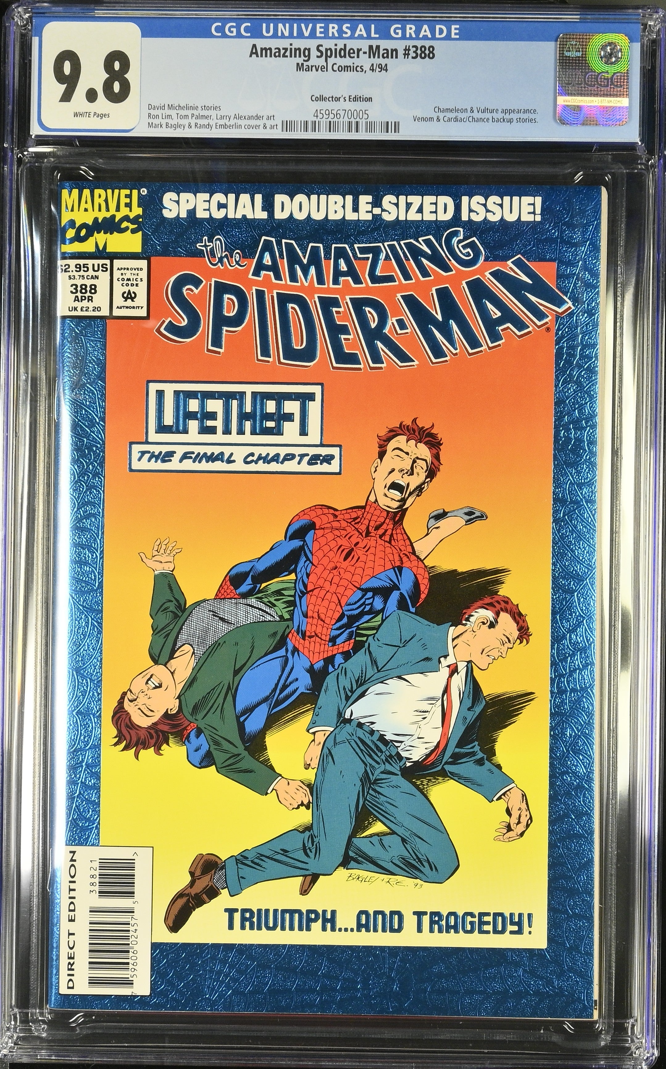 Amazing Spider-Man #388 (4/94) Graded CGC 9.8 Collector's Edition