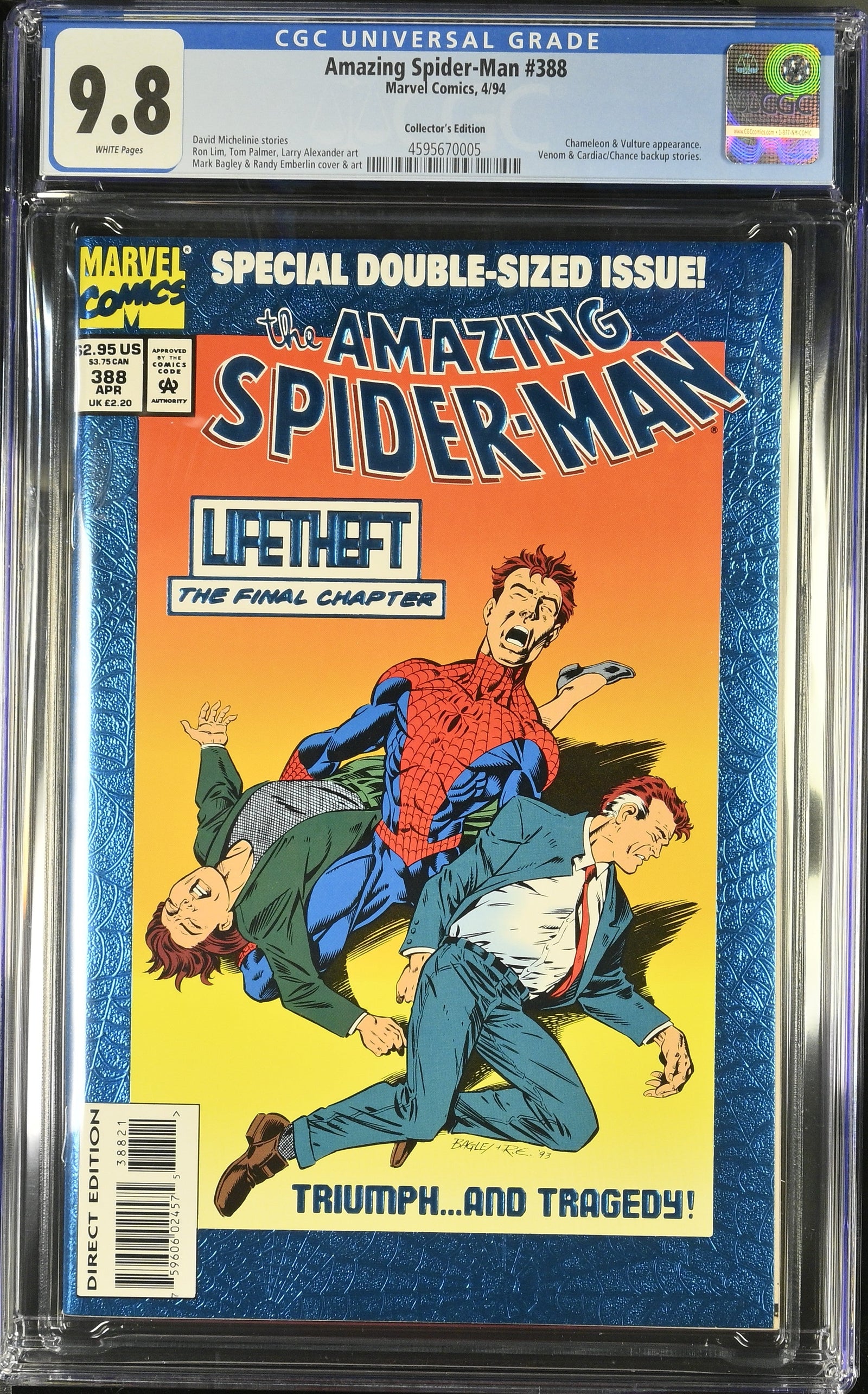 Amazing Spider-Man #388 (4/94) Graded CGC 9.8 Collector's Edition