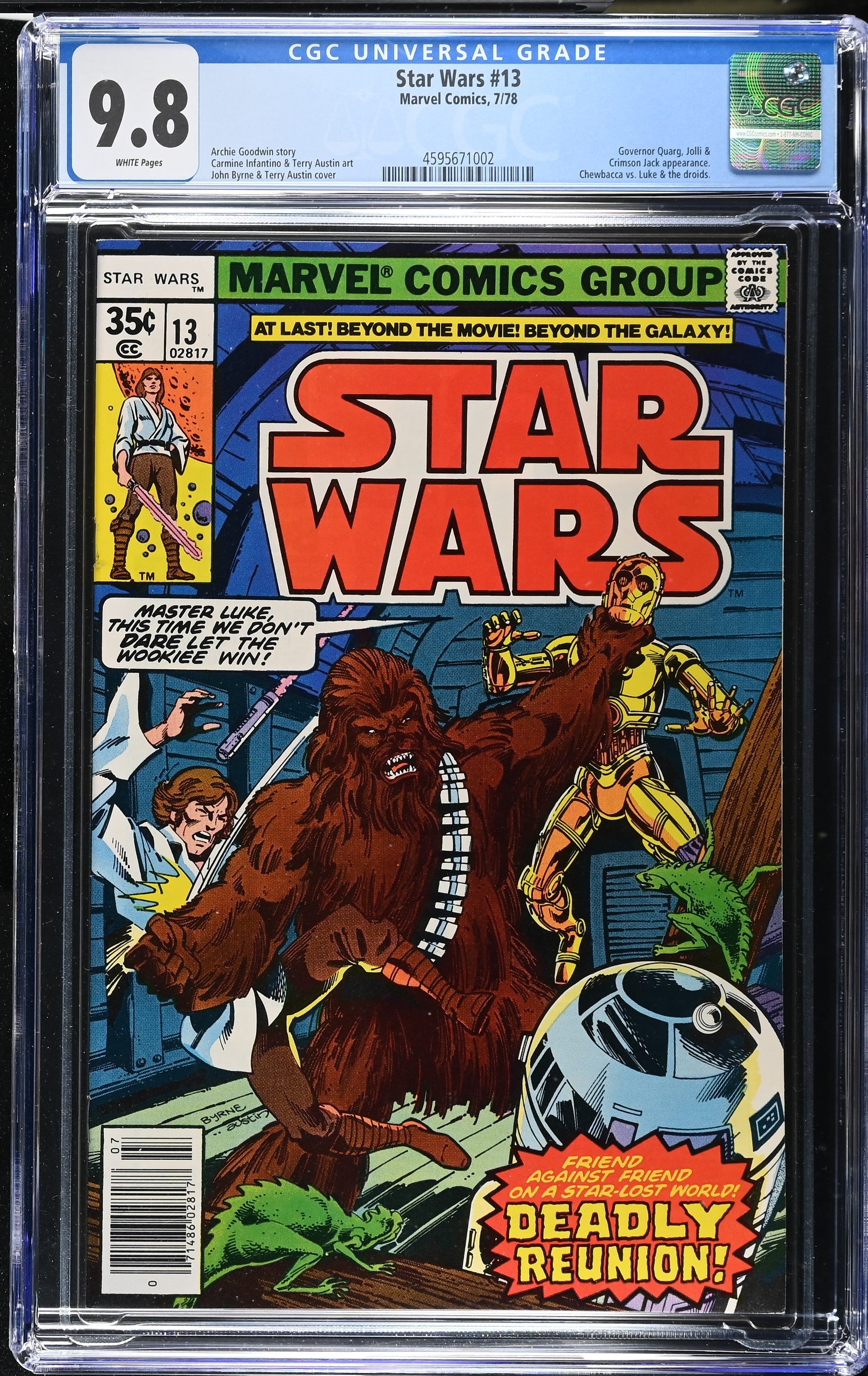 Star Wars #13 (7/78) Graded CGC 9.8