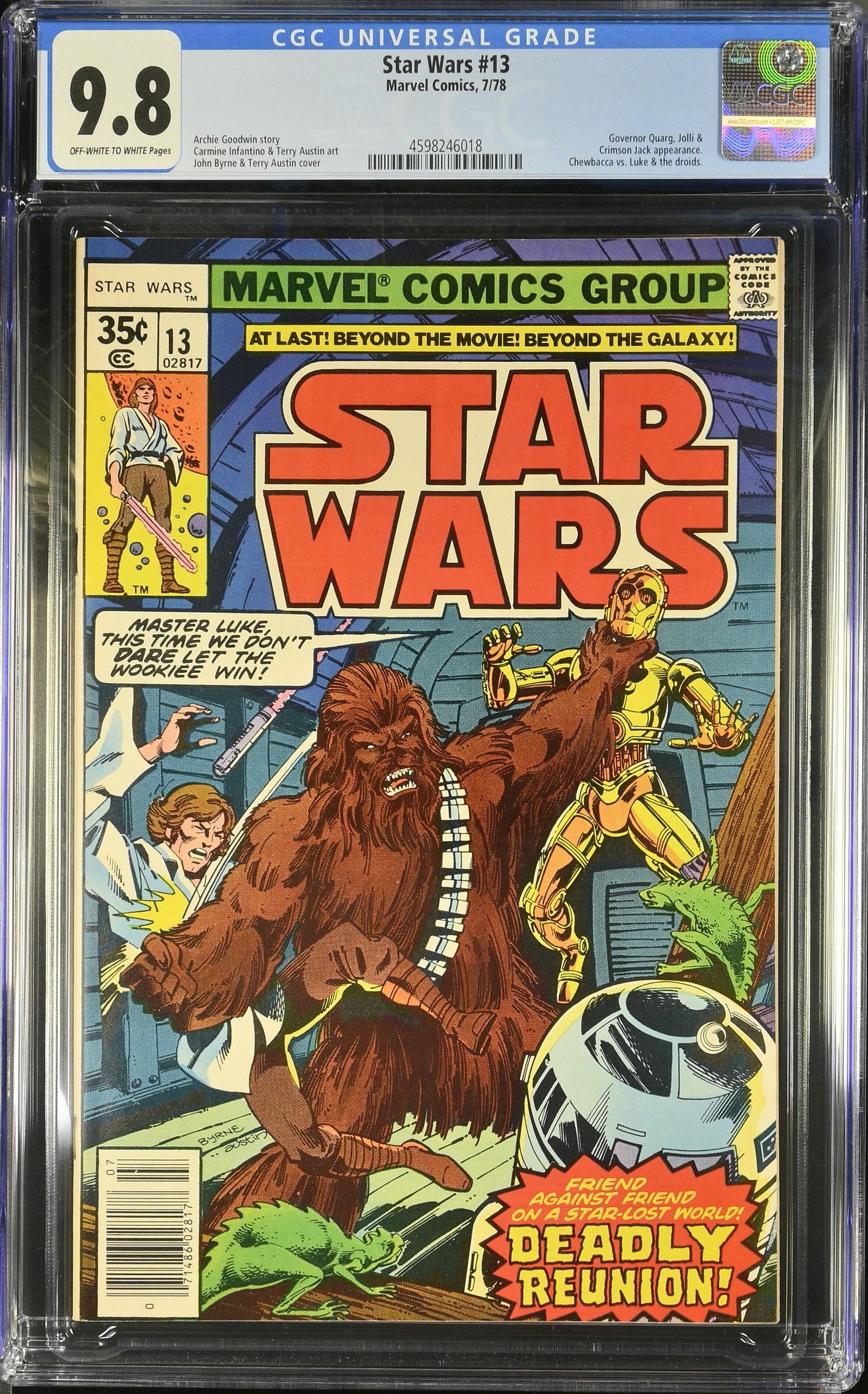 Star Wars #13 (7/78) Graded CGC 9.8