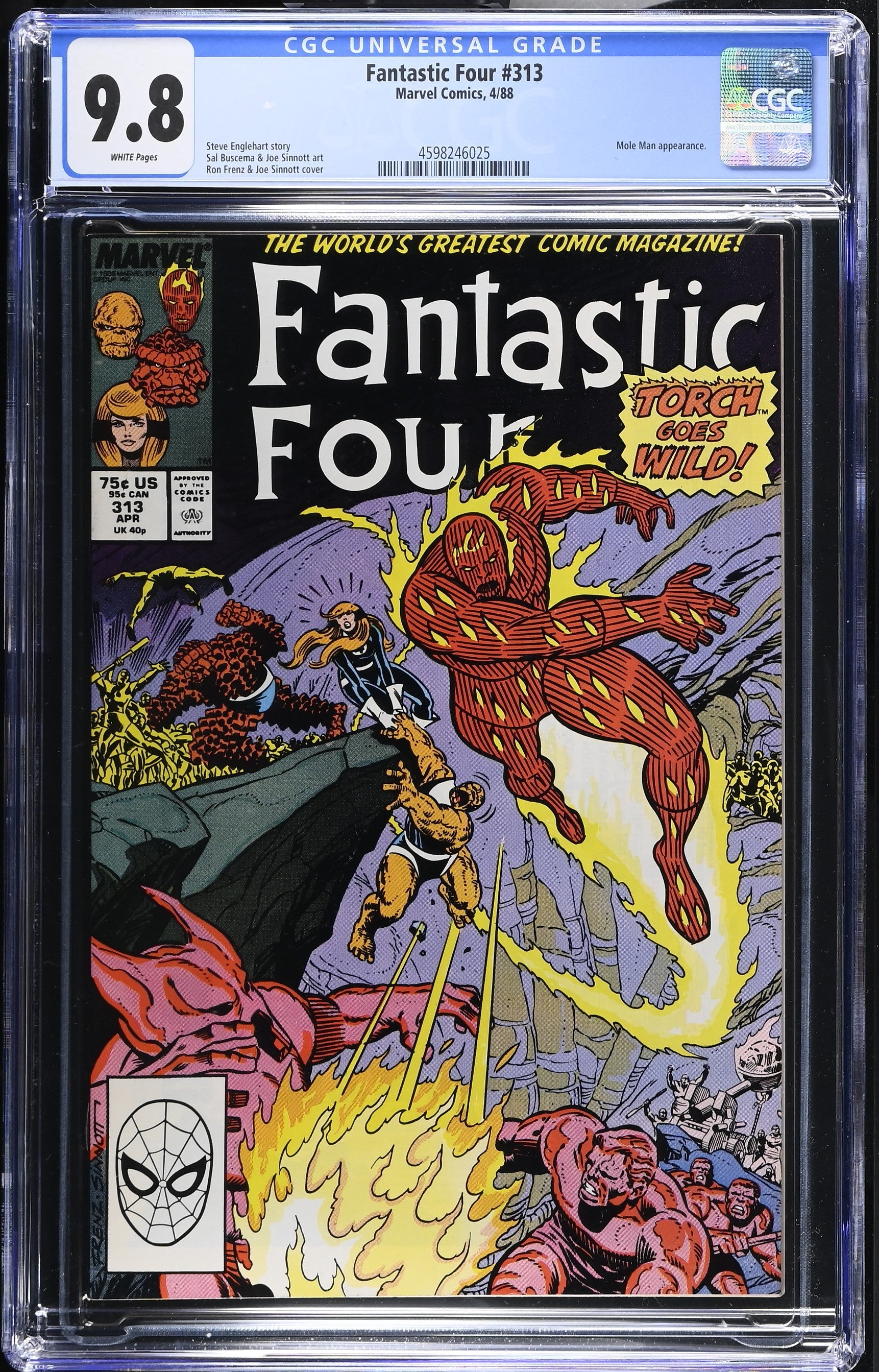 Fantastic Four #313 (4/88) Graded CGC 9.8