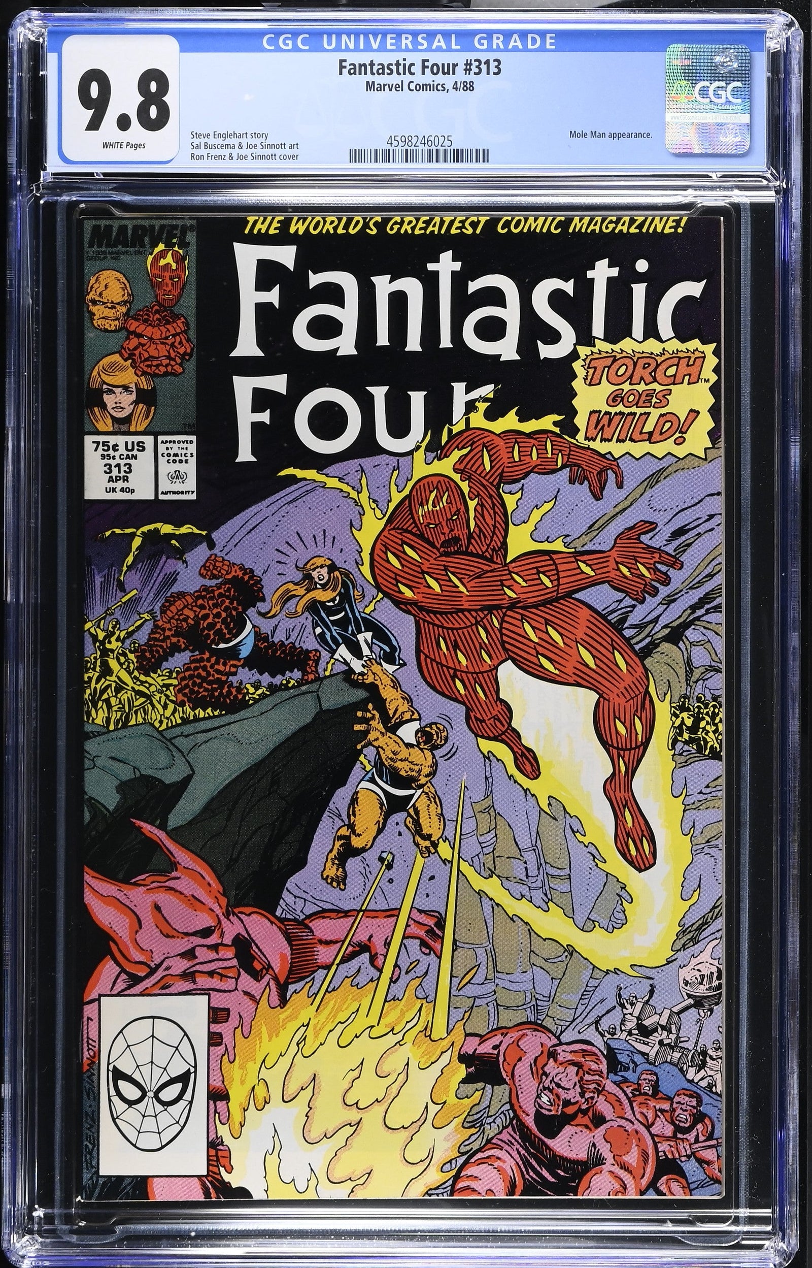 Fantastic Four #313 (4/88) Graded CGC 9.8
