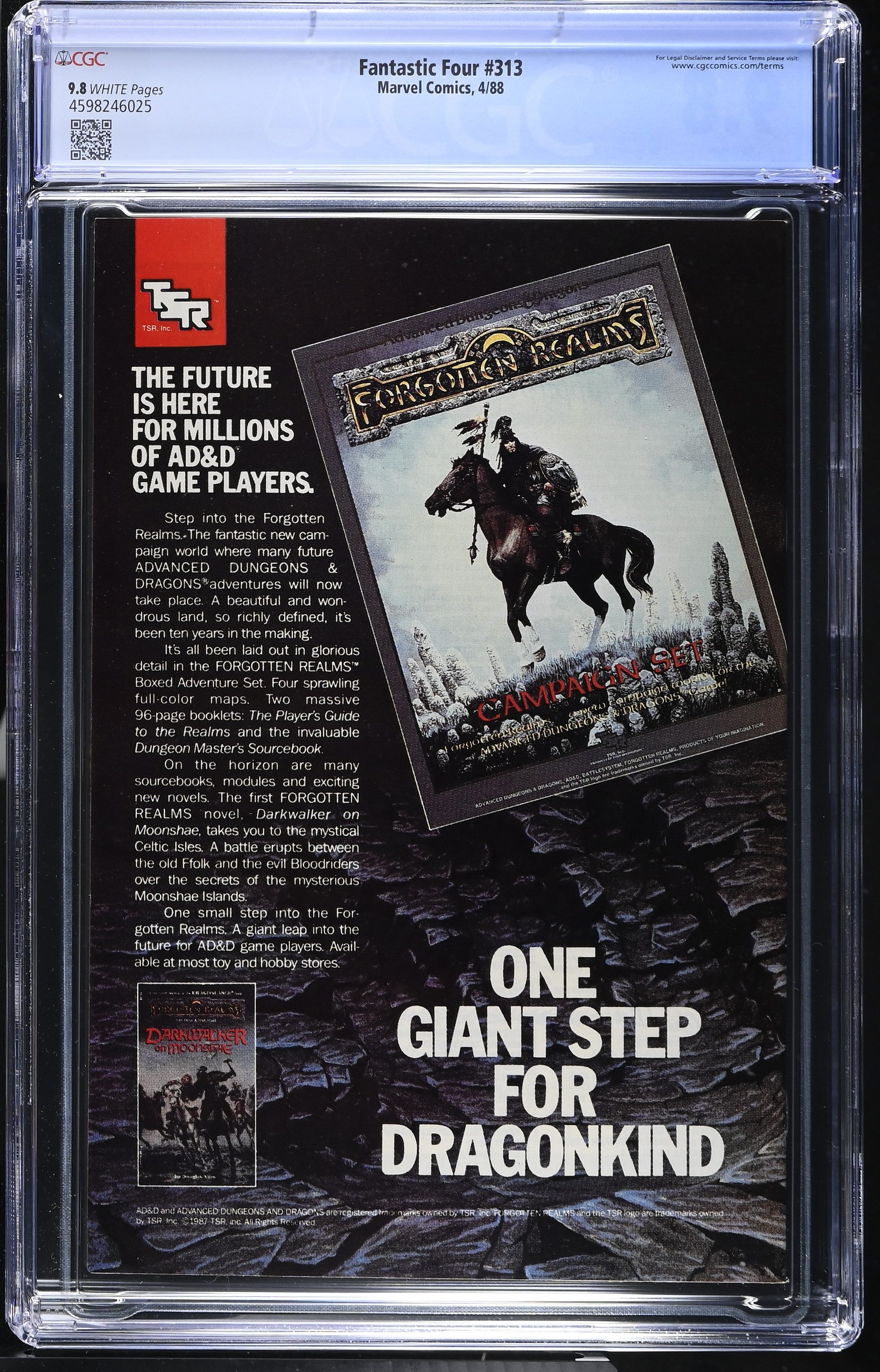 Fantastic Four #313 (4/88) Graded CGC 9.8