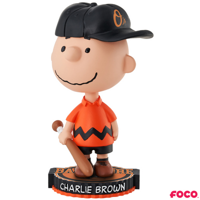 Charlie Brown Peanuts Bighead MLB Bobbleheads