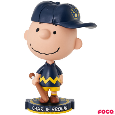 Charlie Brown Peanuts Bighead MLB Bobbleheads